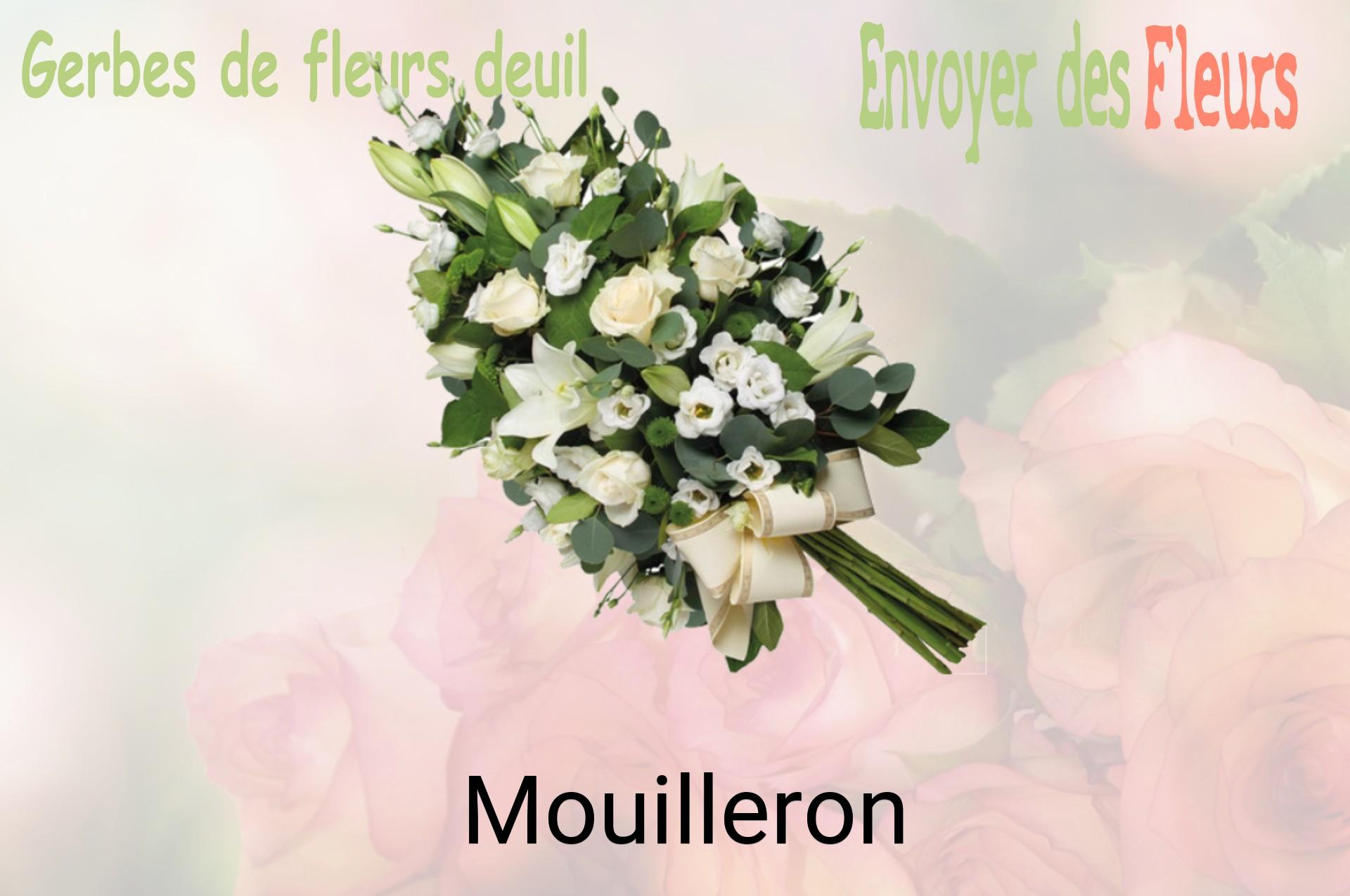 Gerbe de fleurs de deuil livrée à Mouilleron
